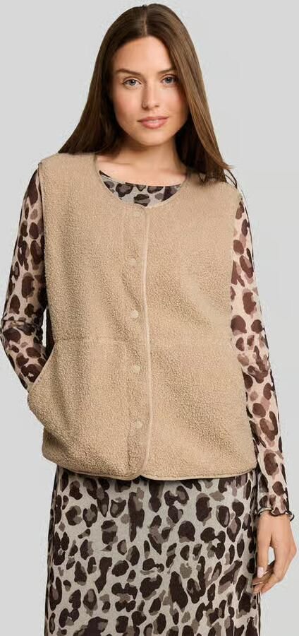 Tom Tailor regular fit bodywarmer in teddy-look - Foto 3