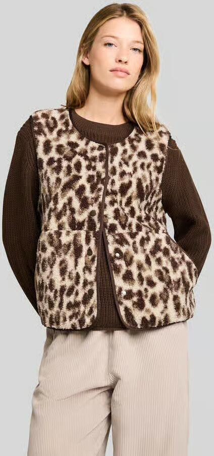 Tom Tailor regular fit bodywarmer in teddy-look - Foto 3