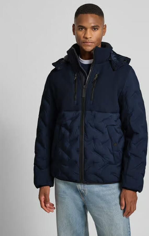 Tom Tailor Regular fit bodywarmer met afneembare capuchon - Foto 4