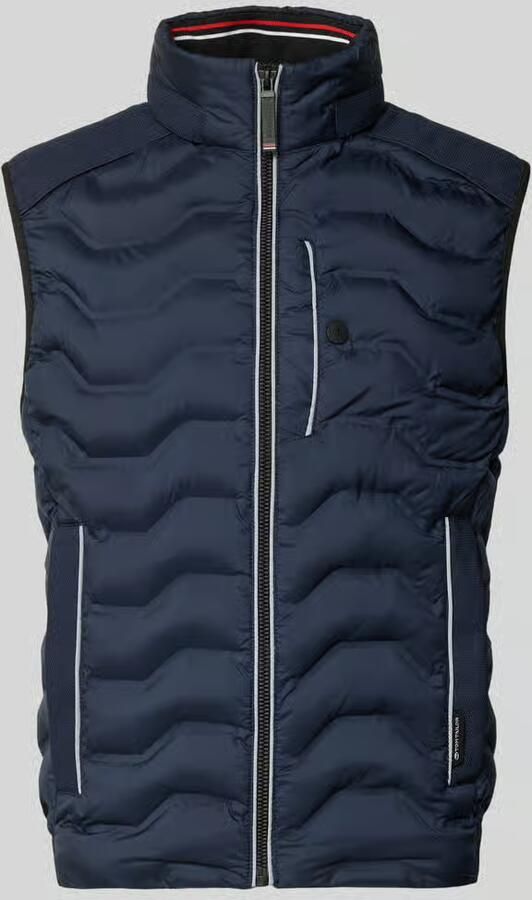 Tom Tailor Regular fit bodywarmer met capuchon in de kraag