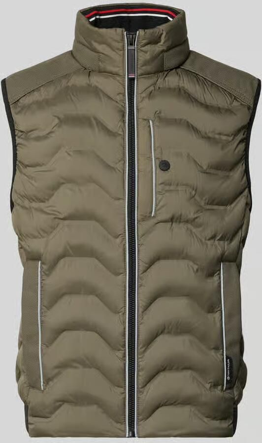 Tom Tailor Regular fit bodywarmer met capuchon in de kraag