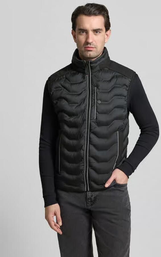 Tom Tailor Regular fit bodywarmer met capuchon in de kraag - Foto 3