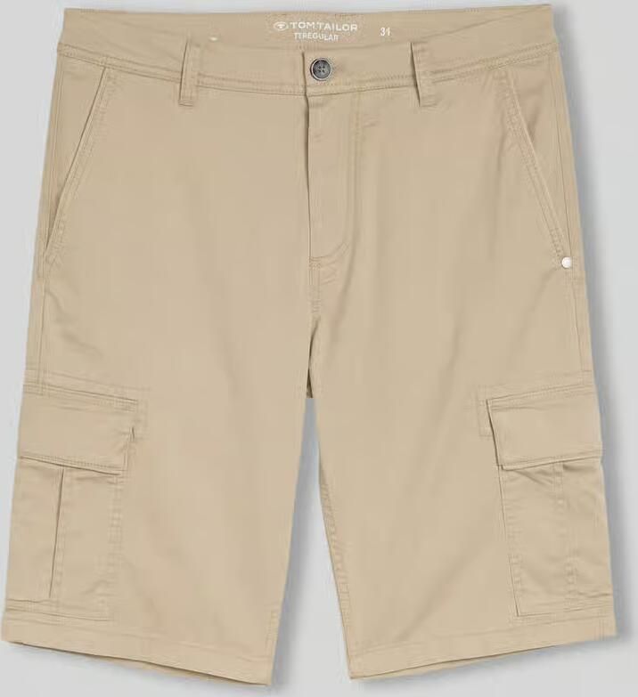 Tom Tailor regular fit cargoshorts van katoenmix - Foto 2