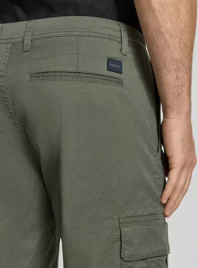 Tom Tailor regular fit cargoshorts van katoenmix