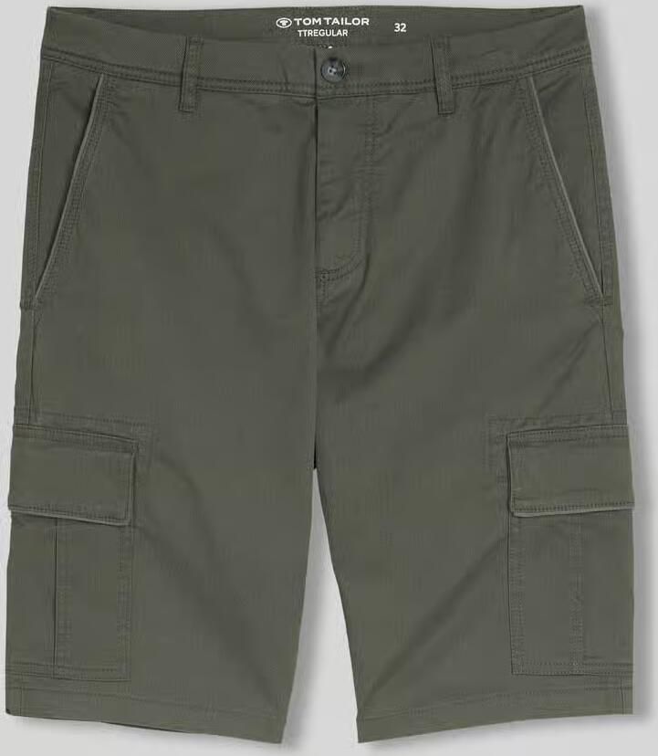 Tom Tailor regular fit cargoshorts van katoenmix - Foto 2