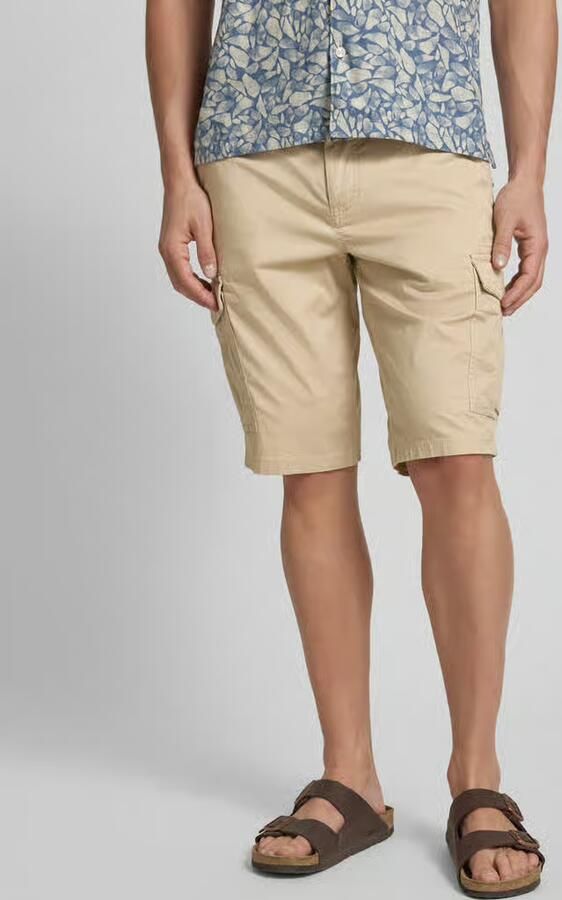 Tom Tailor Regular fit cargoshorts van mix van katoen en elastaan - Foto 2