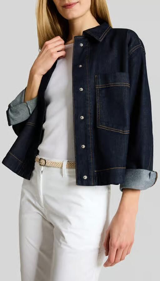 Tom Tailor regular fit chino van katoenmix met riem