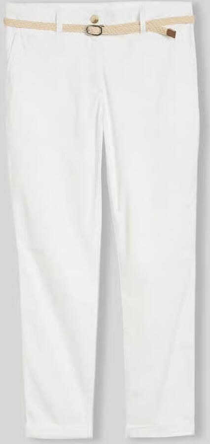 Tom Tailor regular fit chino van katoenmix met riem - Foto 2