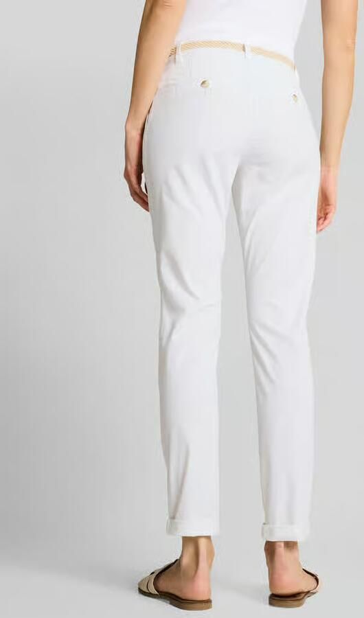 Tom Tailor regular fit chino van katoenmix met riem - Foto 3