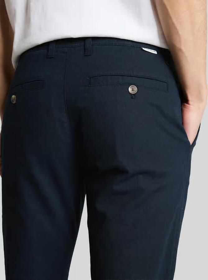 Tom Tailor regular fit chino van linnen-katoenmix