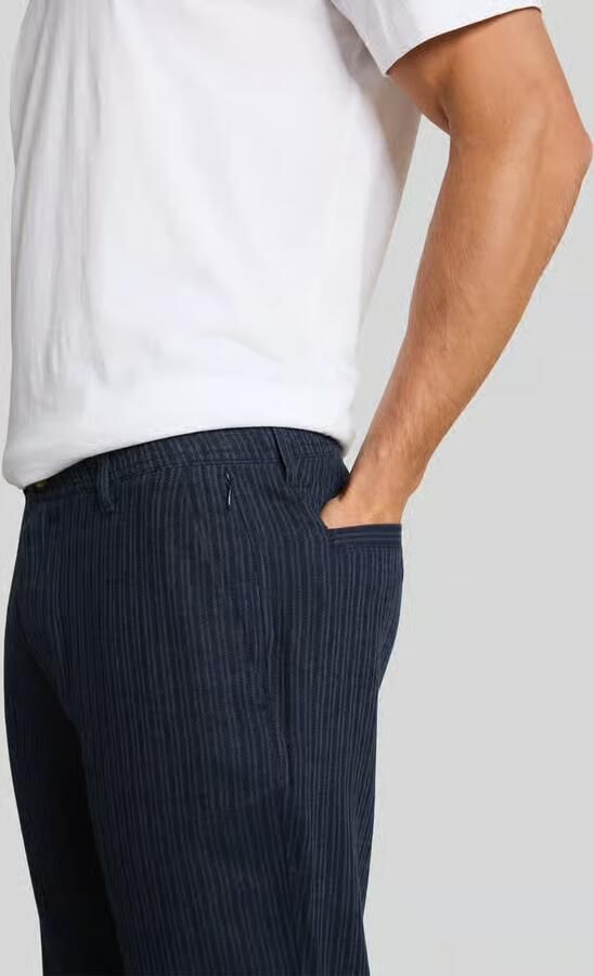 Tom Tailor regular fit chino van linnen-katoenmix