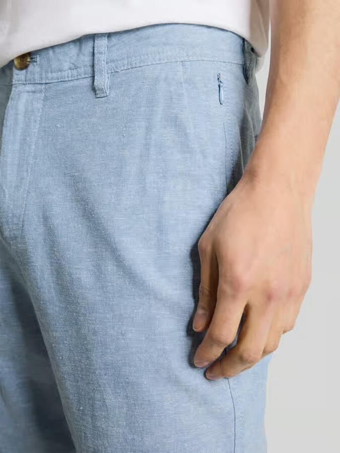 Tom Tailor regular fit chino van linnen-katoenmix