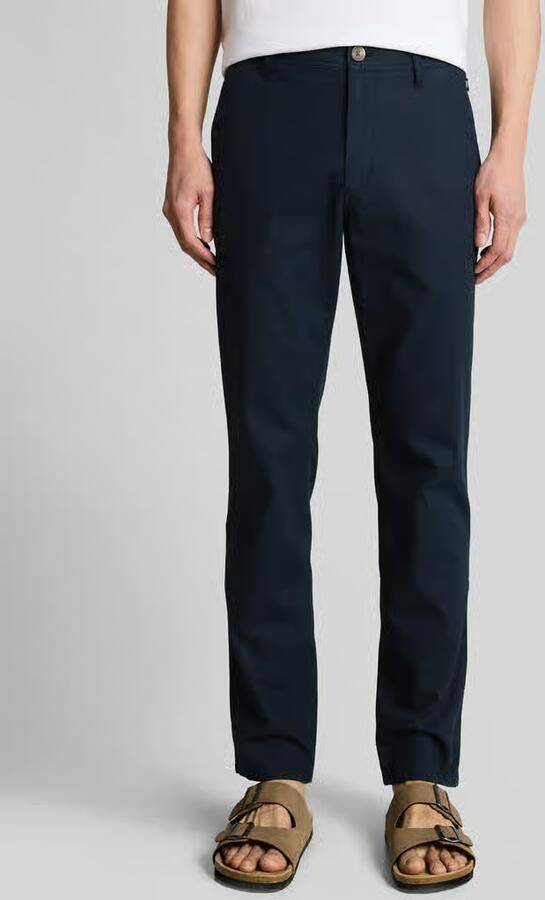 Tom Tailor regular fit chino van linnen-katoenmix