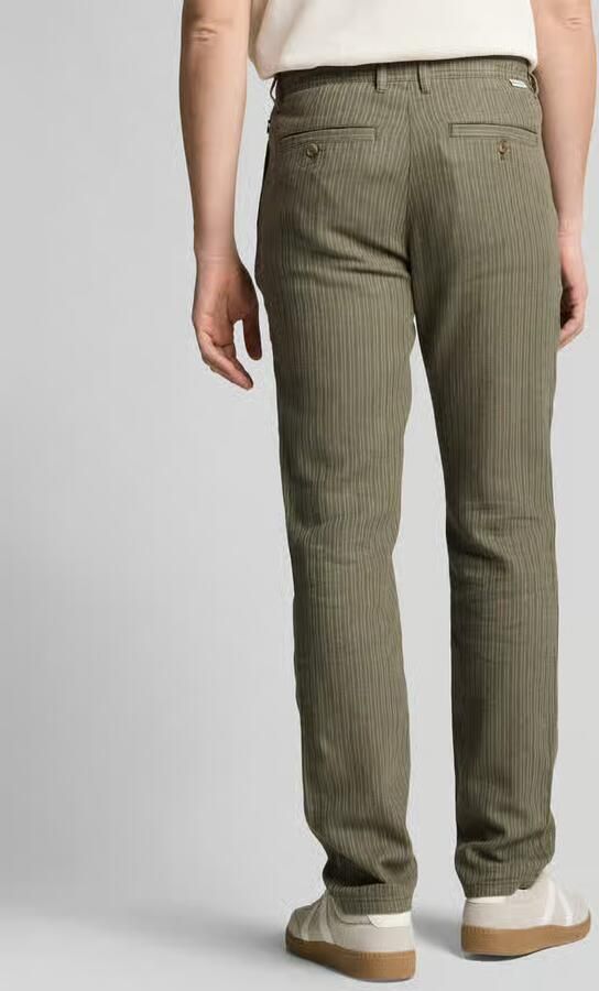 Tom Tailor regular fit chino van linnen-katoenmix