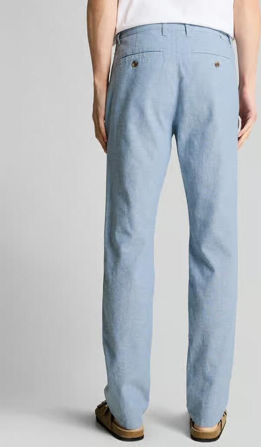 Tom Tailor regular fit chino van linnen-katoenmix - Foto 3