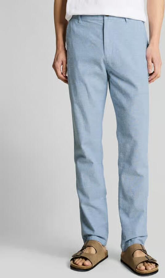 Tom Tailor regular fit chino van linnen-katoenmix - Foto 2