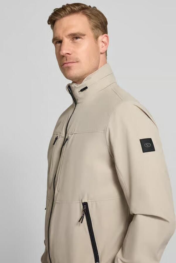 Tom Tailor regular fit functionele jas met sjaalkraag