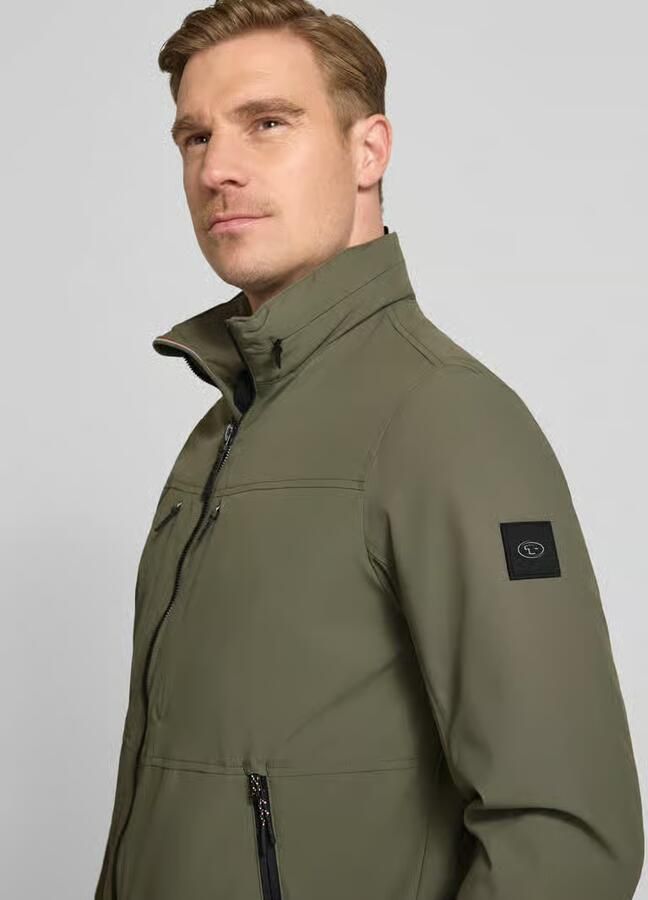 Tom Tailor regular fit functionele jas met sjaalkraag