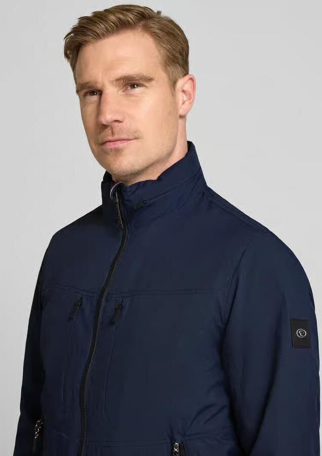 Tom Tailor regular fit functionele jas met sjaalkraag