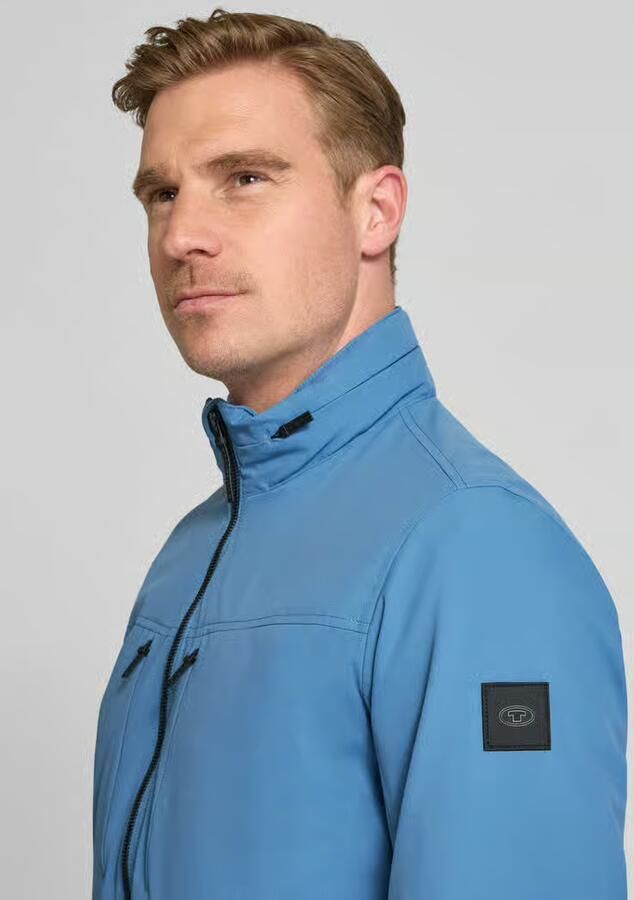 Tom Tailor regular fit functionele jas met sjaalkraag