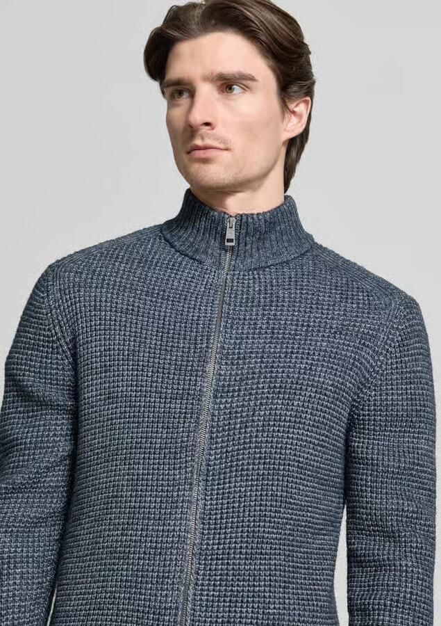 Tom Tailor Regular fit gebreid jack met wol - Foto 2