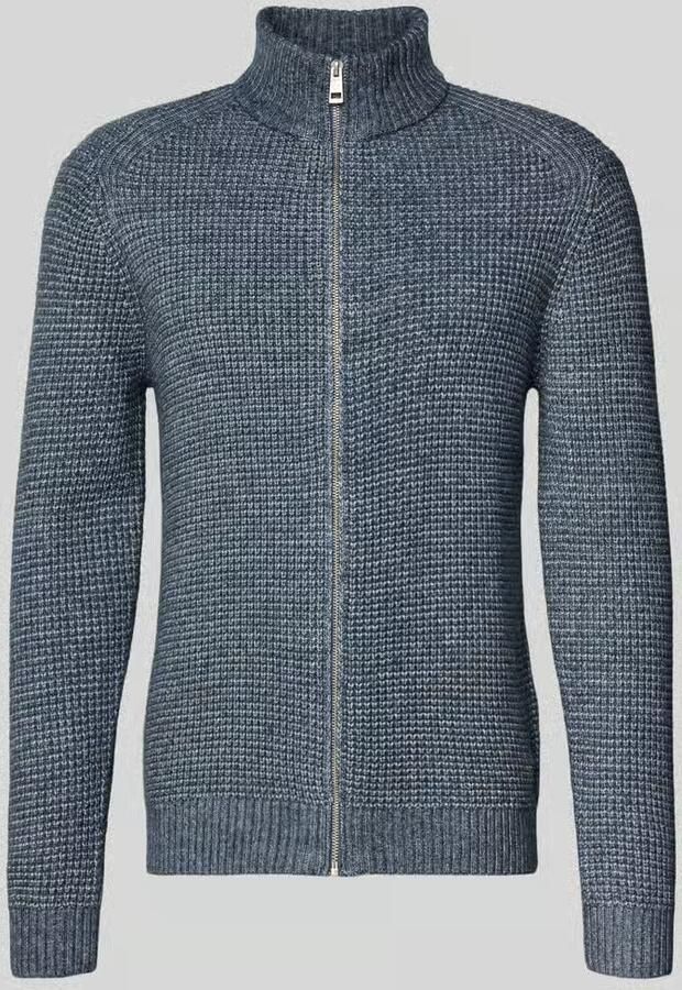 Tom Tailor Regular fit gebreid jack met wol