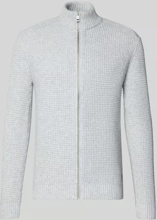 Tom Tailor Regular fit gebreid jack met wol