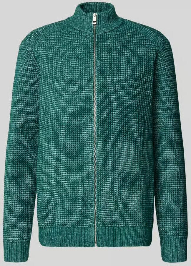 Tom Tailor Regular fit gebreid jack met wol