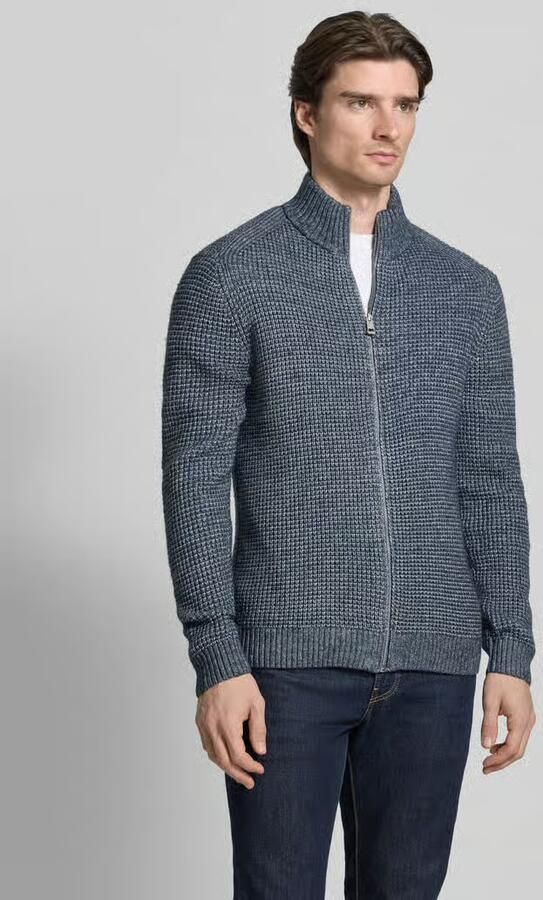 Tom Tailor Regular fit gebreid jack met wol - Foto 4