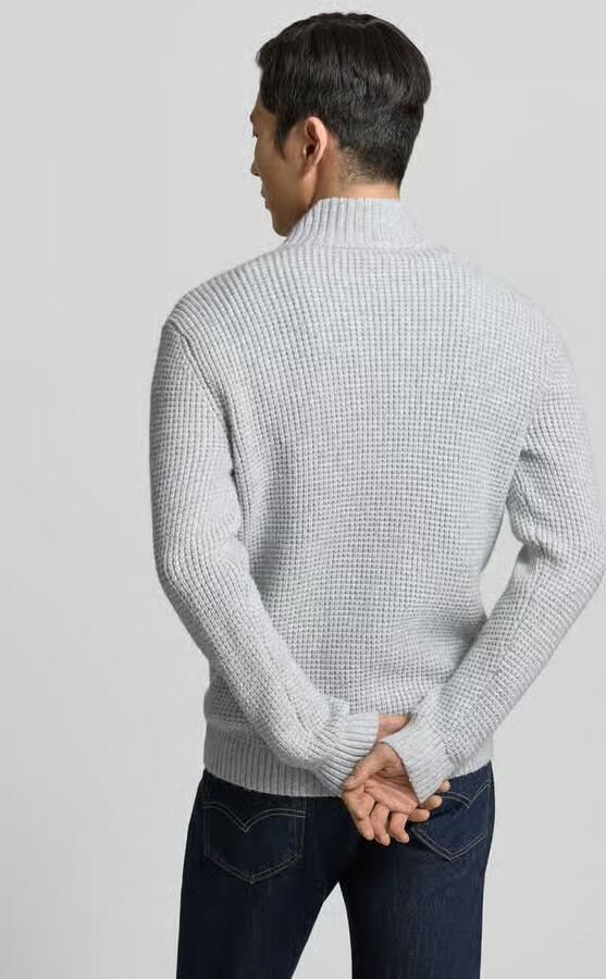 Tom Tailor Regular fit gebreid jack met wol - Foto 2