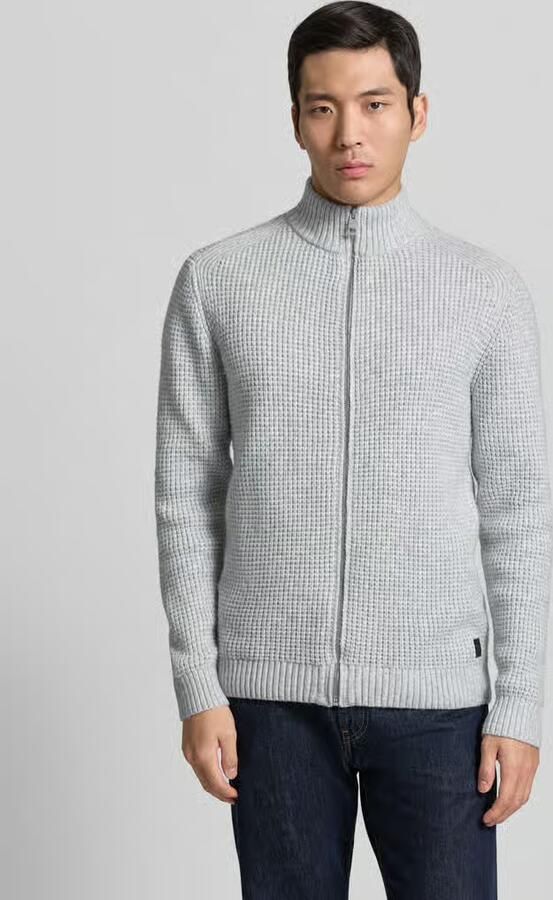 Tom Tailor Regular fit gebreid jack met wol - Foto 3