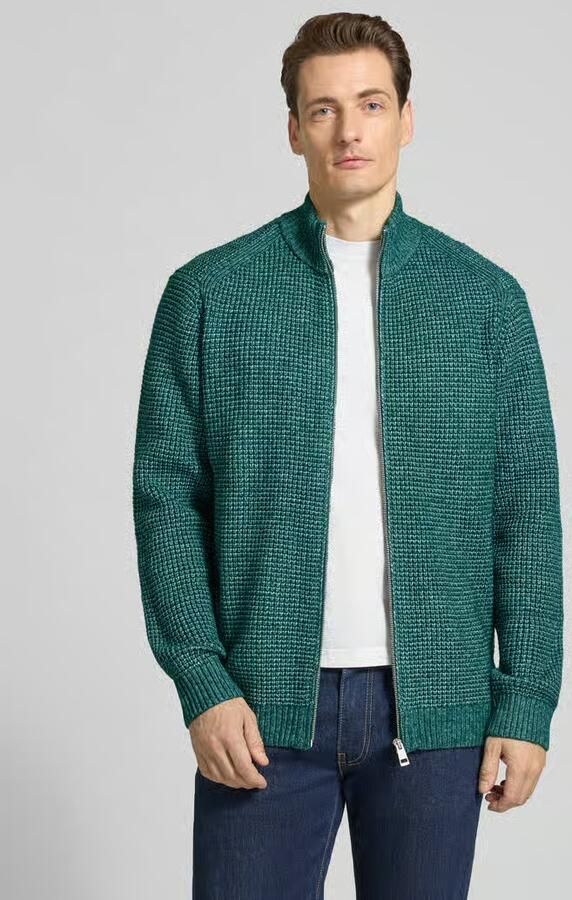 Tom Tailor Regular fit gebreid jack met wol - Foto 3