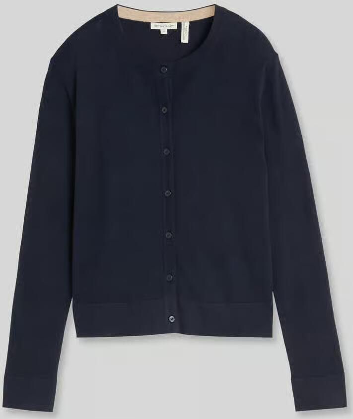Tom Tailor Regular fit gebreid jack van katoenmix met zijde-aandeel - Foto 2