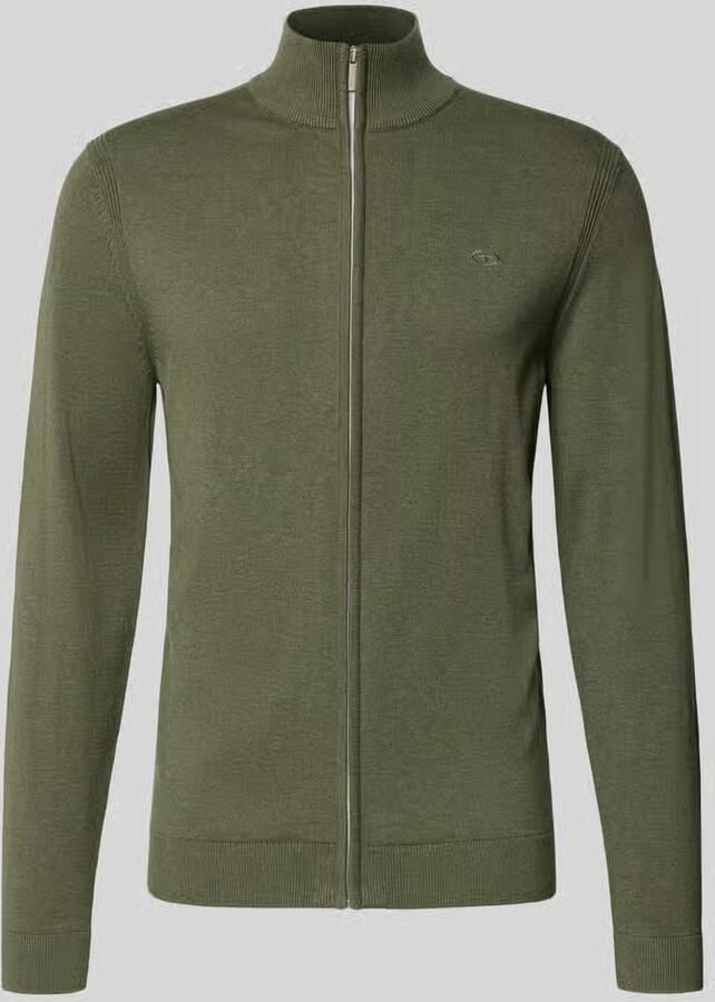 Tom Tailor Regular fit gebreid jack van puur katoen