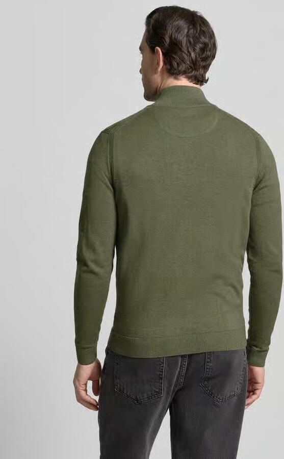 Tom Tailor Regular fit gebreid jack van puur katoen - Foto 3