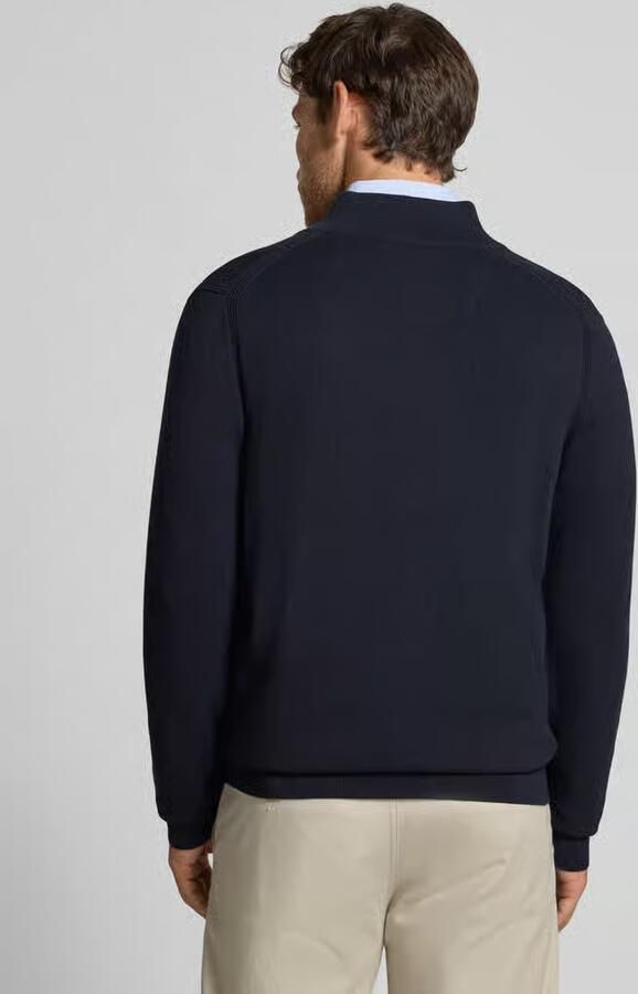 Tom Tailor Regular fit gebreid jack van puur katoen