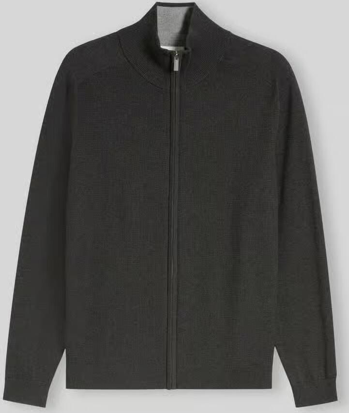 Tom Tailor Regular fit gebreid jack van puur katoen