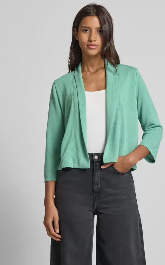 Tom Tailor Regular fit gebreid jack van viscosemix - Foto 2