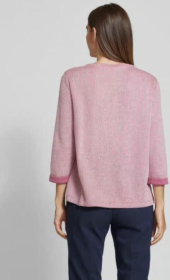 Tom Tailor Regular fit gebreide pullover met 3 4-mouwen