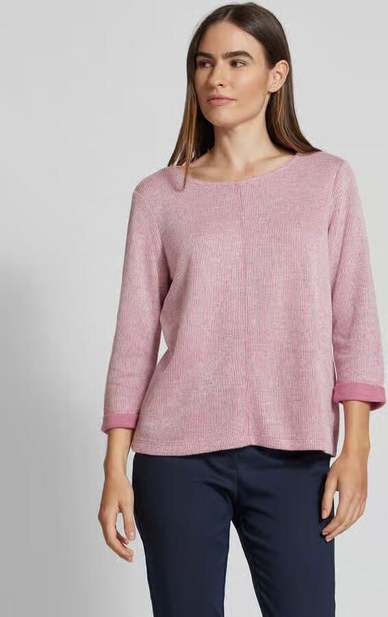 Tom Tailor Regular fit gebreide pullover met 3 4-mouwen - Foto 2