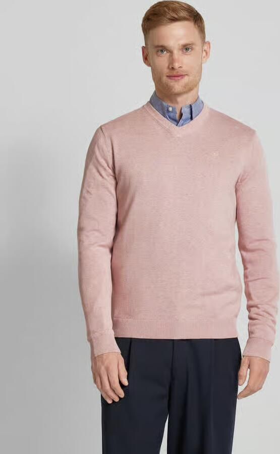 Tom Tailor Regular fit gebreide pullover met V-hals - Foto 2