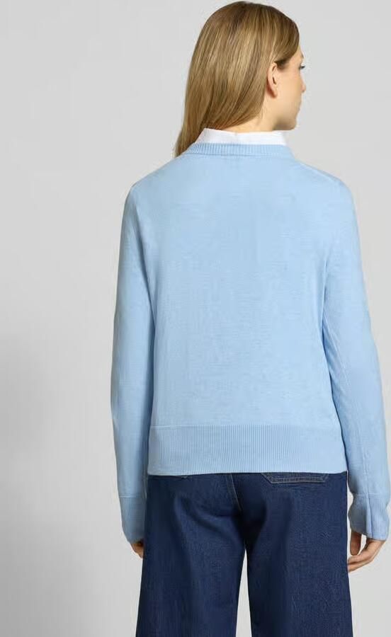 Tom Tailor Regular fit gebreide pullover van een mix van katoen en kasjmier