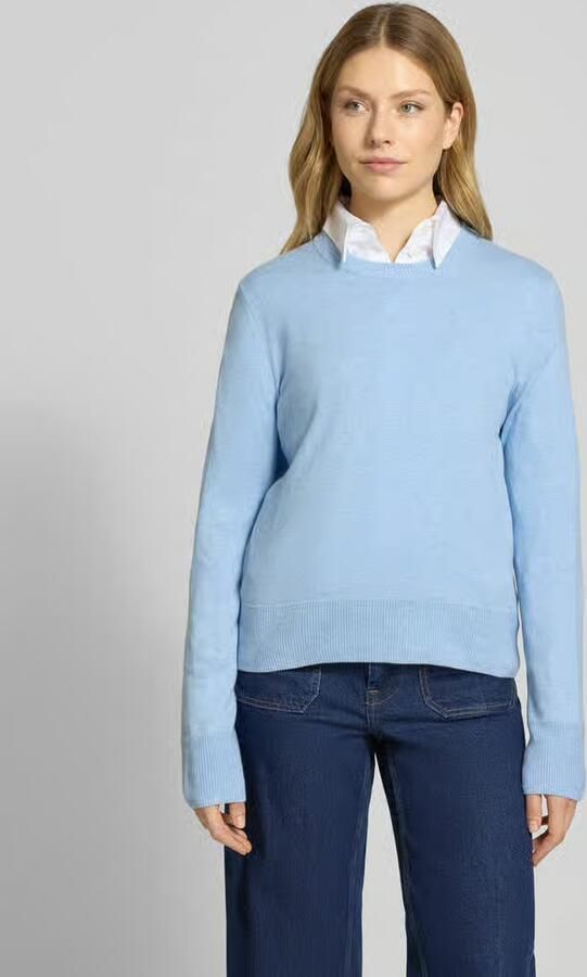 Tom Tailor Regular fit gebreide pullover van een mix van katoen en kasjmier - Foto 2