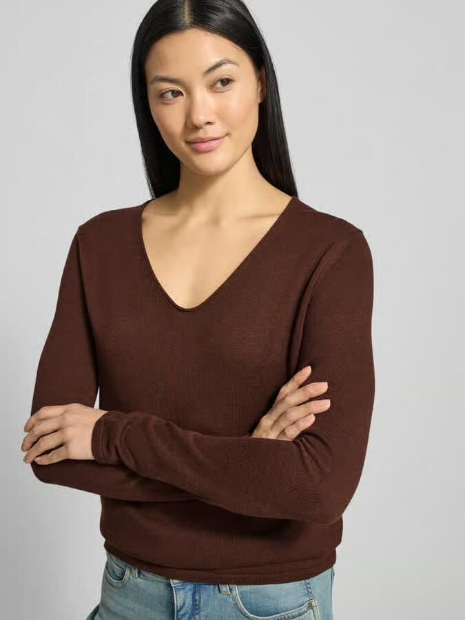 Tom Tailor Regular fit gebreide pullover van een mix van katoen en viscose - Foto 4
