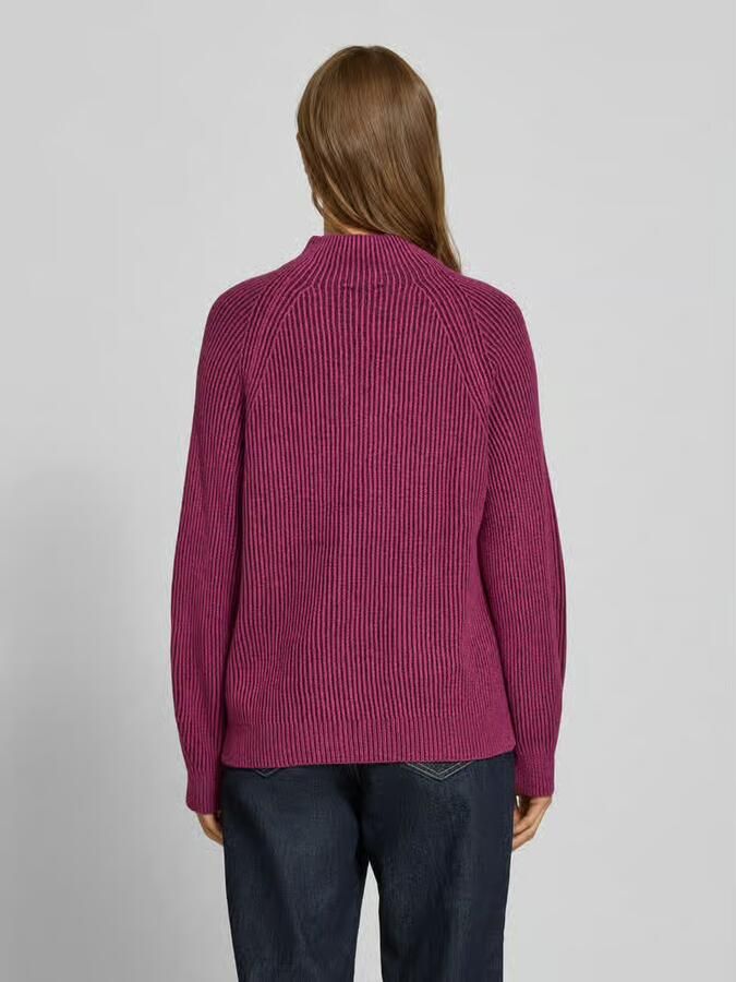 Tom Tailor Regular fit gebreide pullover van katoenmix met wol - Foto 2