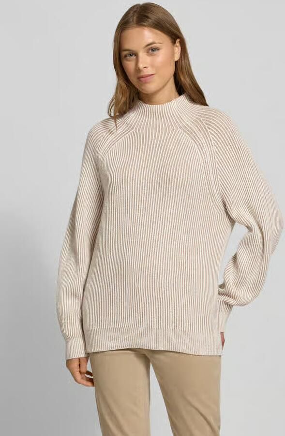 Tom Tailor Regular fit gebreide pullover van katoenmix met wol - Foto 3