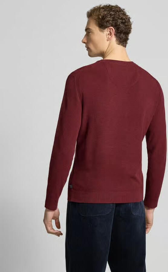 Tom Tailor Regular fit gebreide pullover van puur katoen