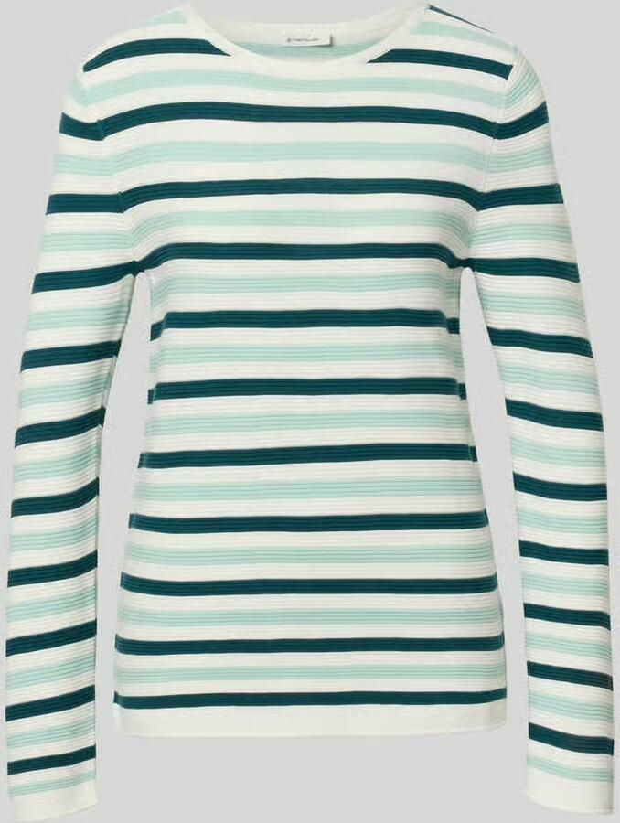 Tom Tailor Regular fit gebreide pullover van zuiver katoen
