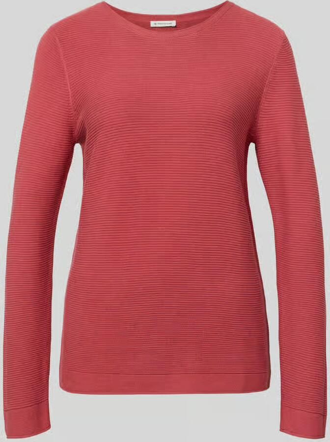 Tom Tailor Regular fit gebreide pullover van zuiver katoen