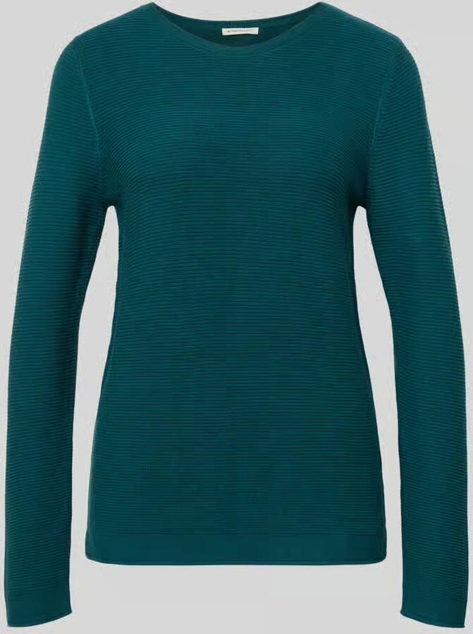 Tom Tailor Regular fit gebreide pullover van zuiver katoen